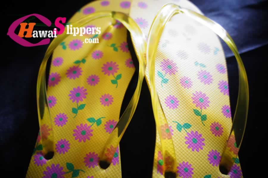 Ladies-Yellow-Flower-Flip-Flops