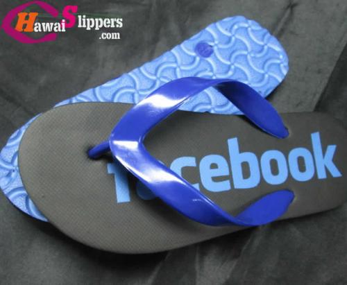 Screen Printed Facebook Slippers