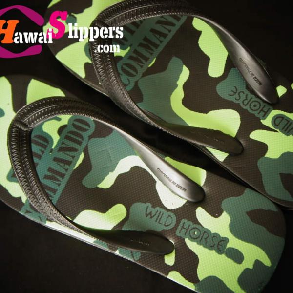 commando printed rubber slipper
