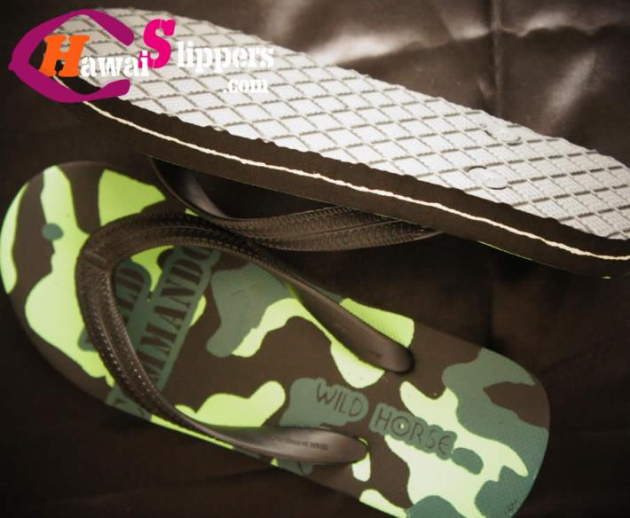 Army Printed Rubber Slippers Thailand Factory