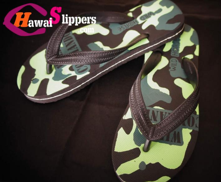 Thai Manufactured Army Printed Slippers