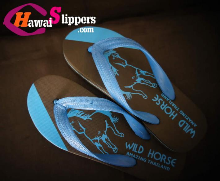 Wild Horse Printed Rubber Slippers