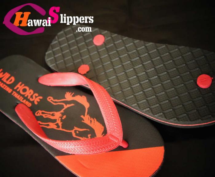 Wholesale Wild Horse Rubber Printed Slippers