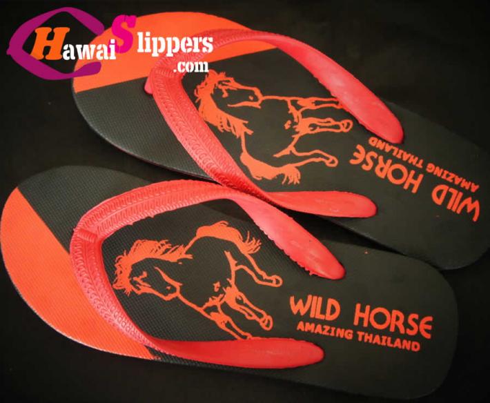 Wholesale Wild Horse Rubber Printed Slippers Thailand